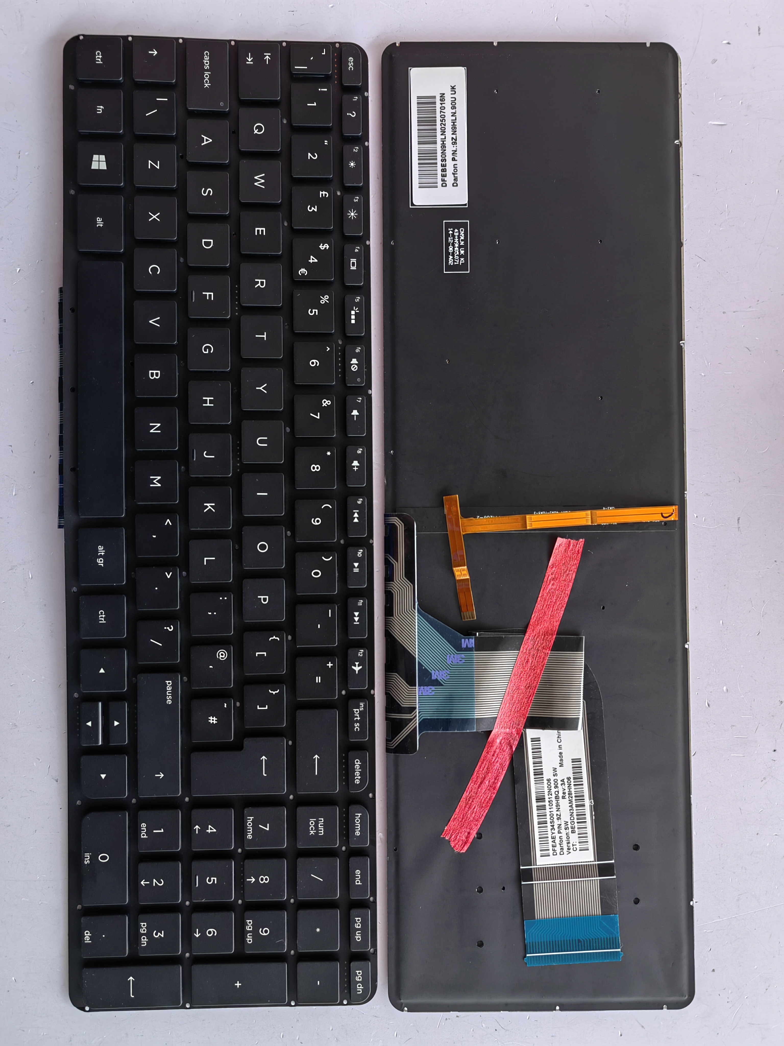 Picture of New Replacement Laptop Keyboard For HP 15-P/17-F/15-K/17-K/15Z-P/15T-P/15-V BLACK Backlit (OEM) Uk Layout